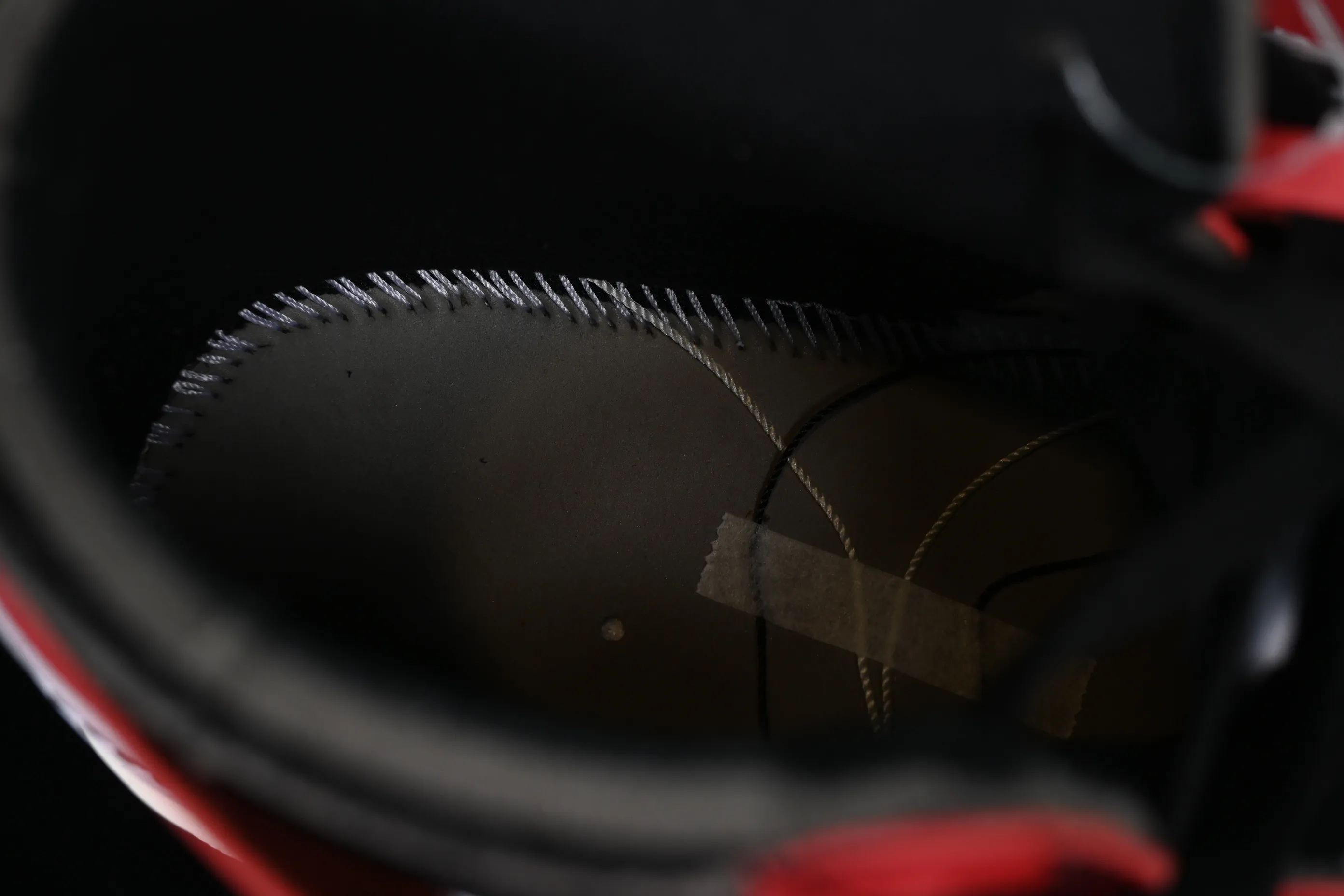 All categories Air Jordan Jordan series basketball shoes Air Jordan 1 High LJR version Off White x Air Jordan OW AJ1 Joe 1 joint white and red high-top basketball shoes AA3834-101